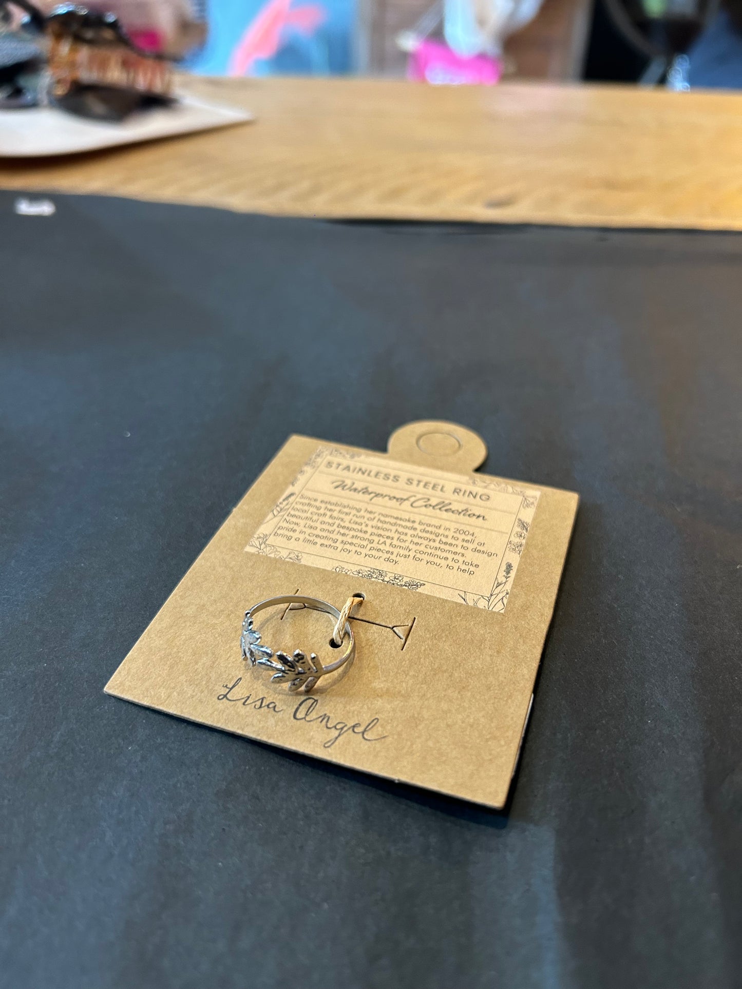 Fern Leaf Silver Adjustable Ring