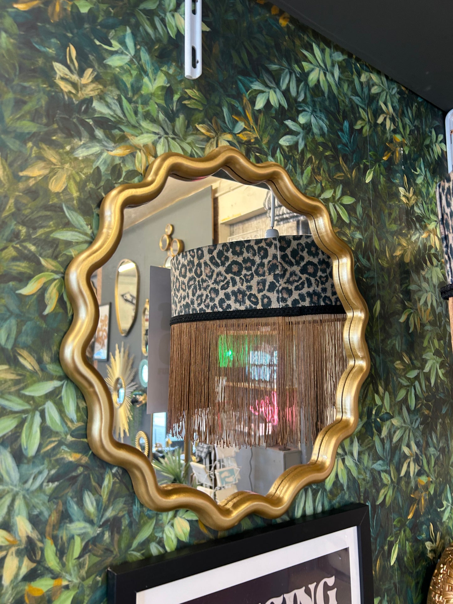 Gold Wavy Mirror