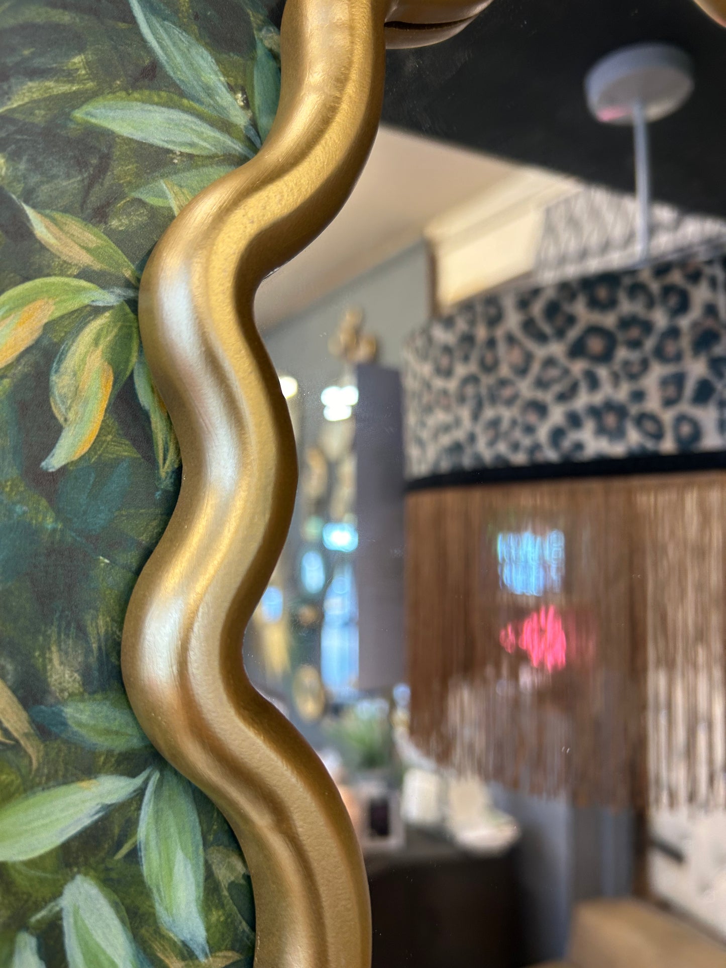 Gold Wavy Mirror