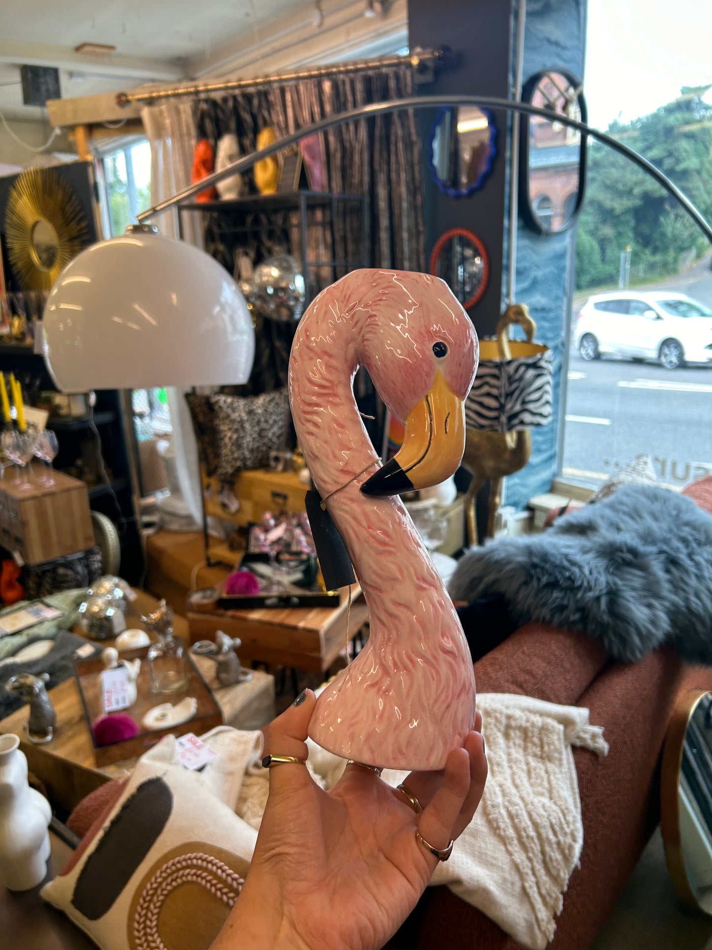 Flamingo vase