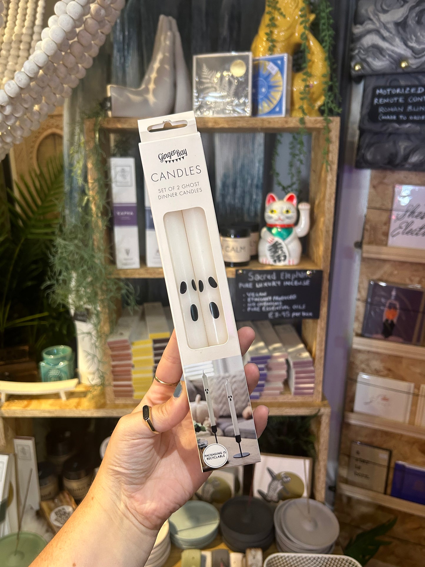 Ghost Candles set of 2