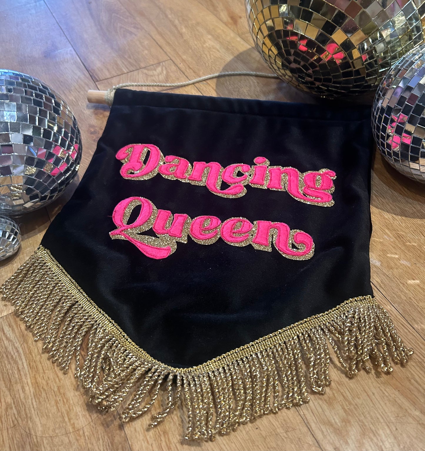 Dancing Queen Velvet Banner