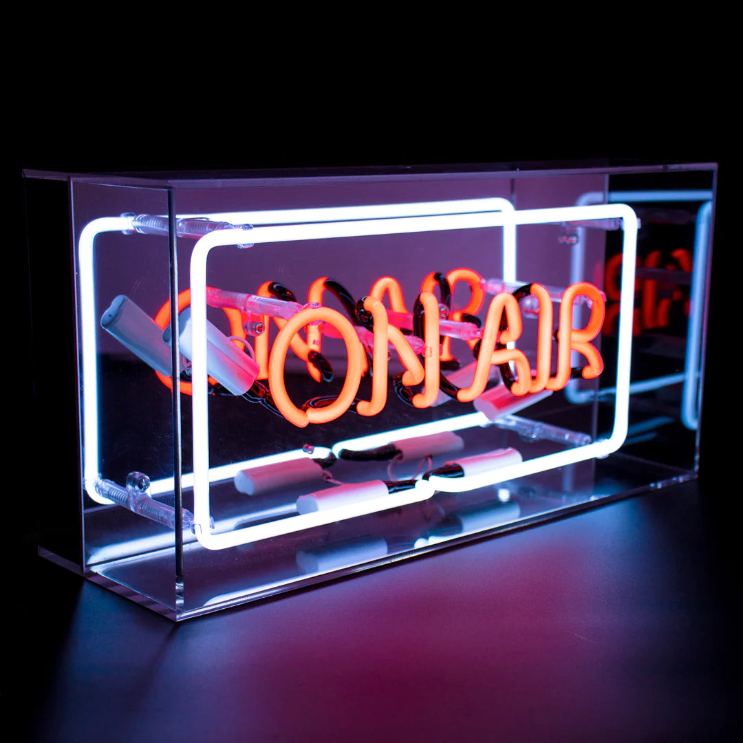 'ON AIR' Acrylic Box Neon Light