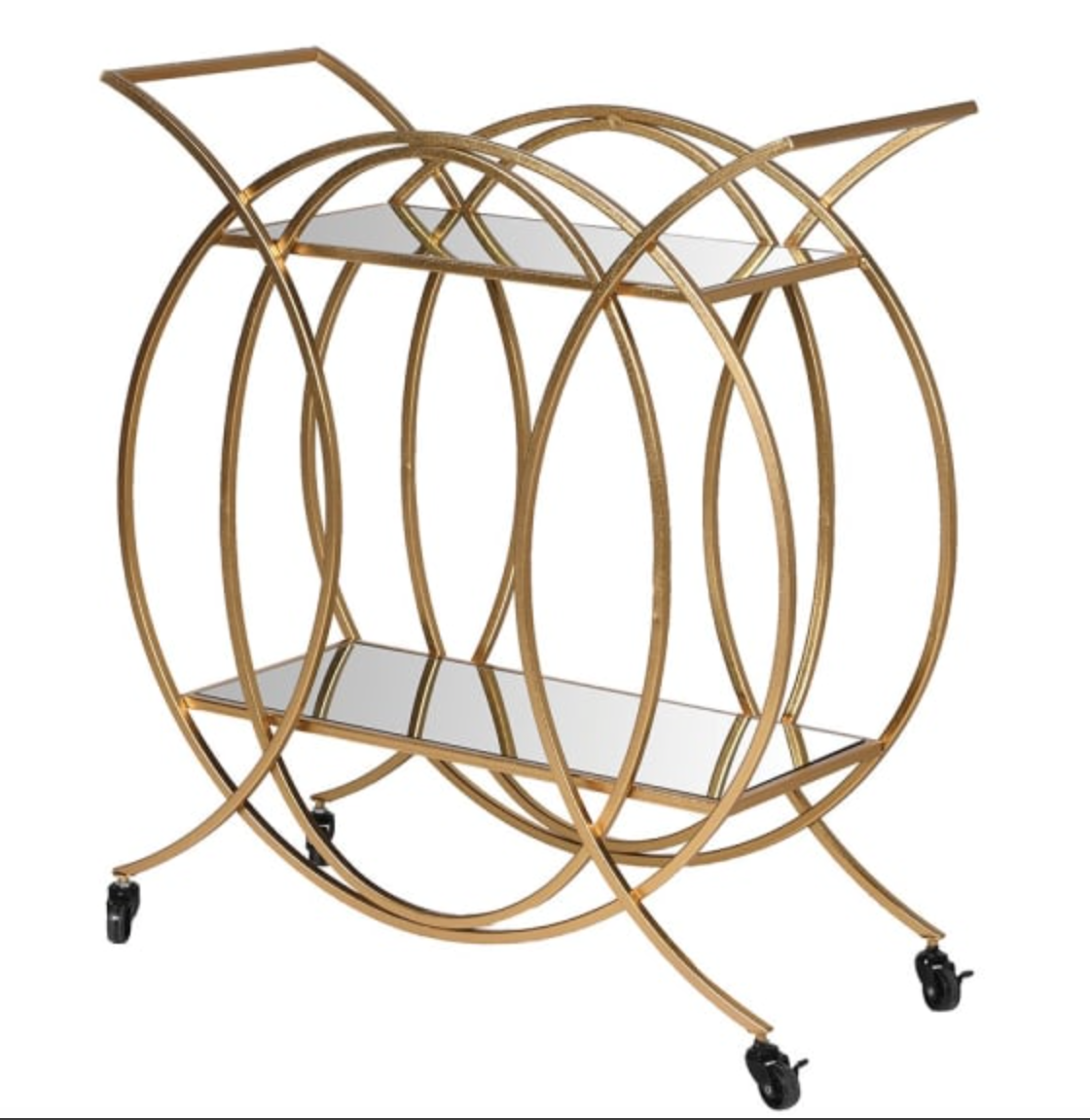 Gold Circle Art Deco Trolley