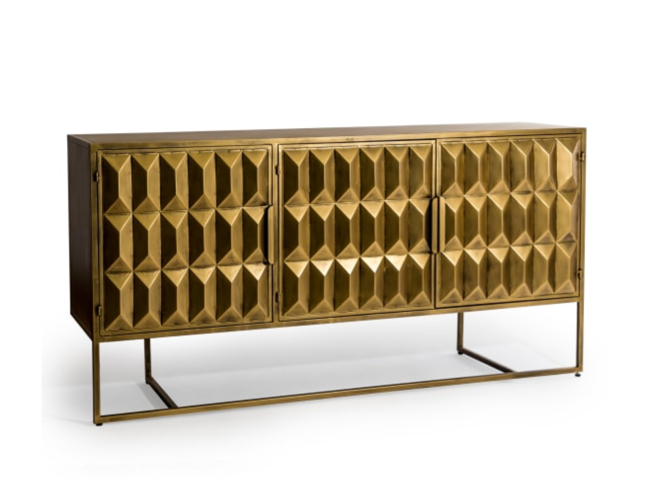 Industrial style Gold Sideboard