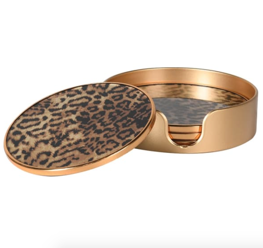 Leopard Coasters - Set of 4