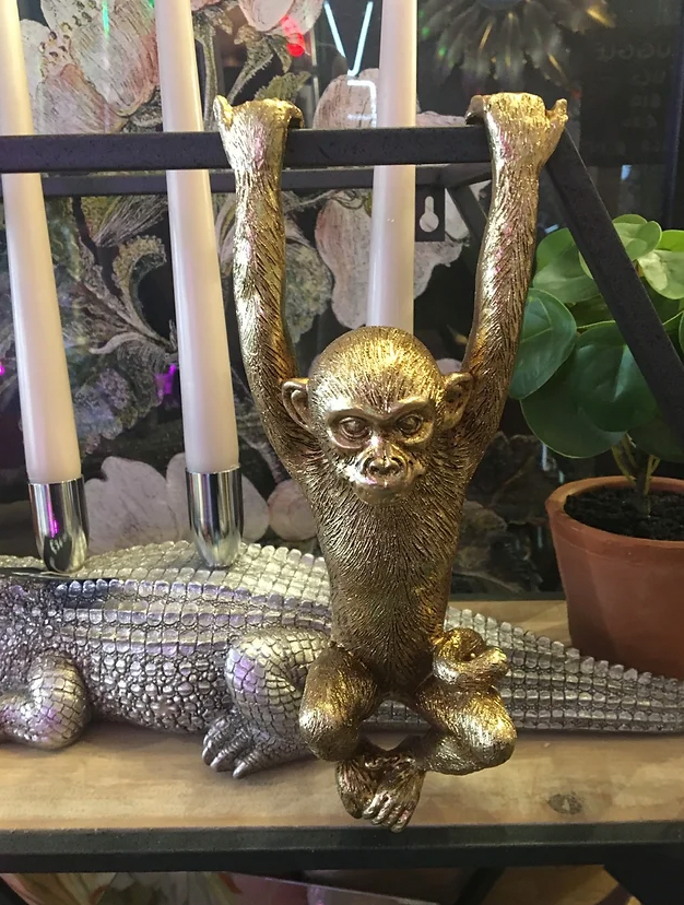 Gold Hanging Monkey