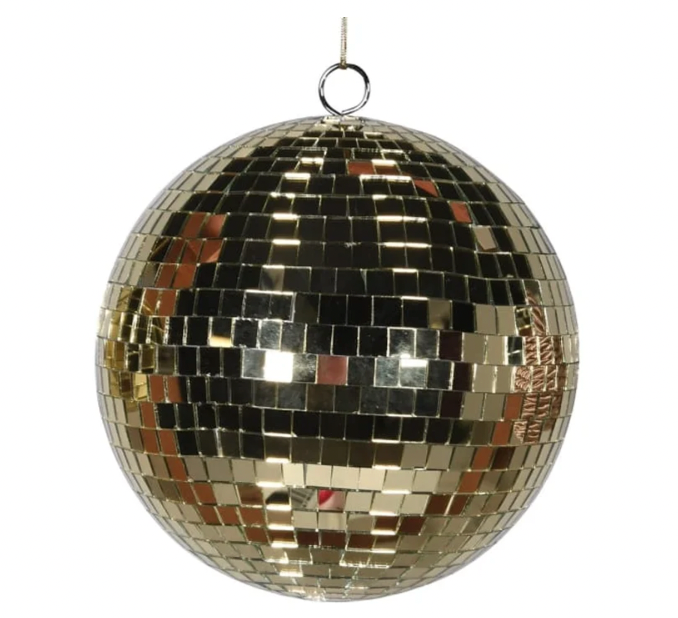 10cm Gold disco ball