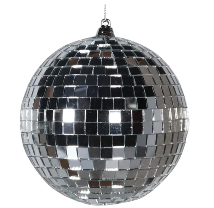 10cm Silver disco ball
