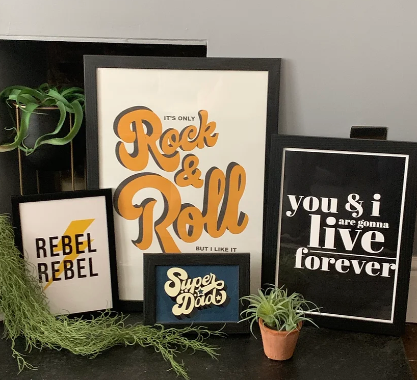 Rock And Roll A2 Framed Print