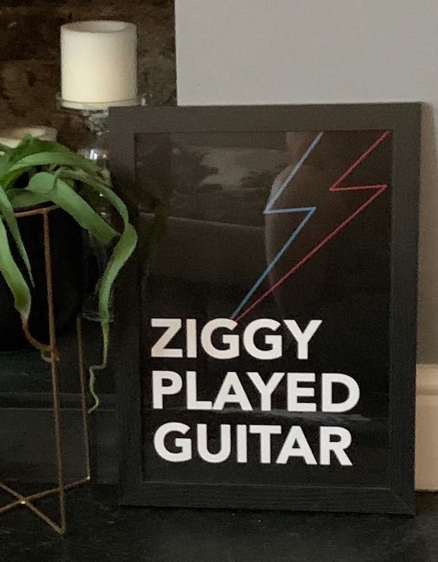 Ziggy Played Guitar A3 Print