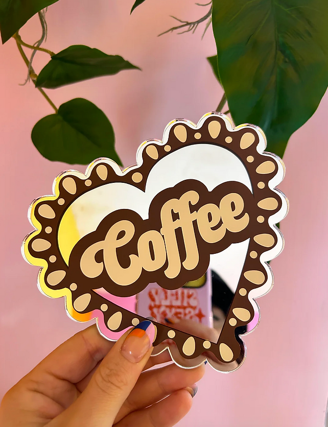 Coffee Heart Mirror