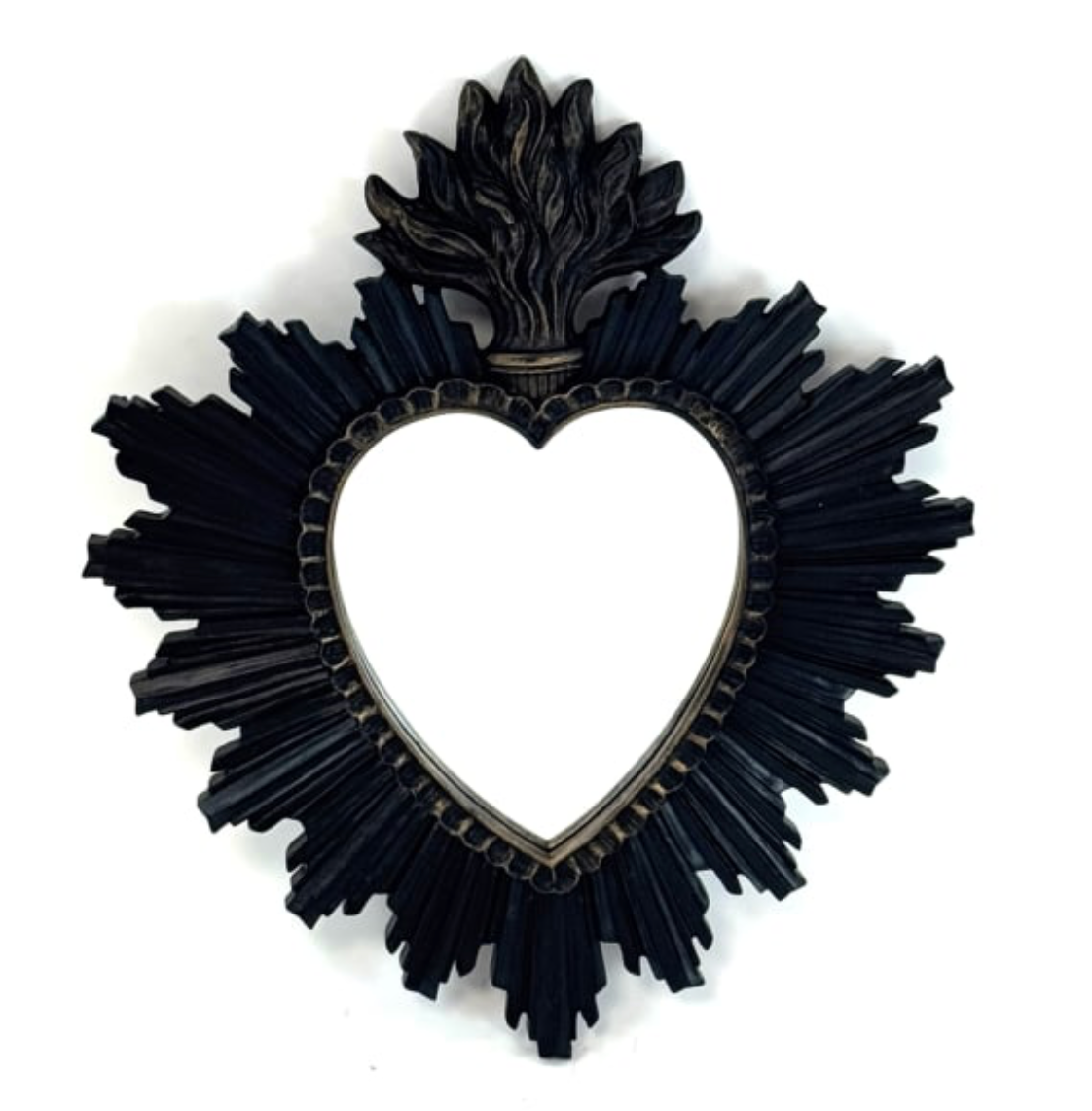 Small Black Sacred Heart Mirror