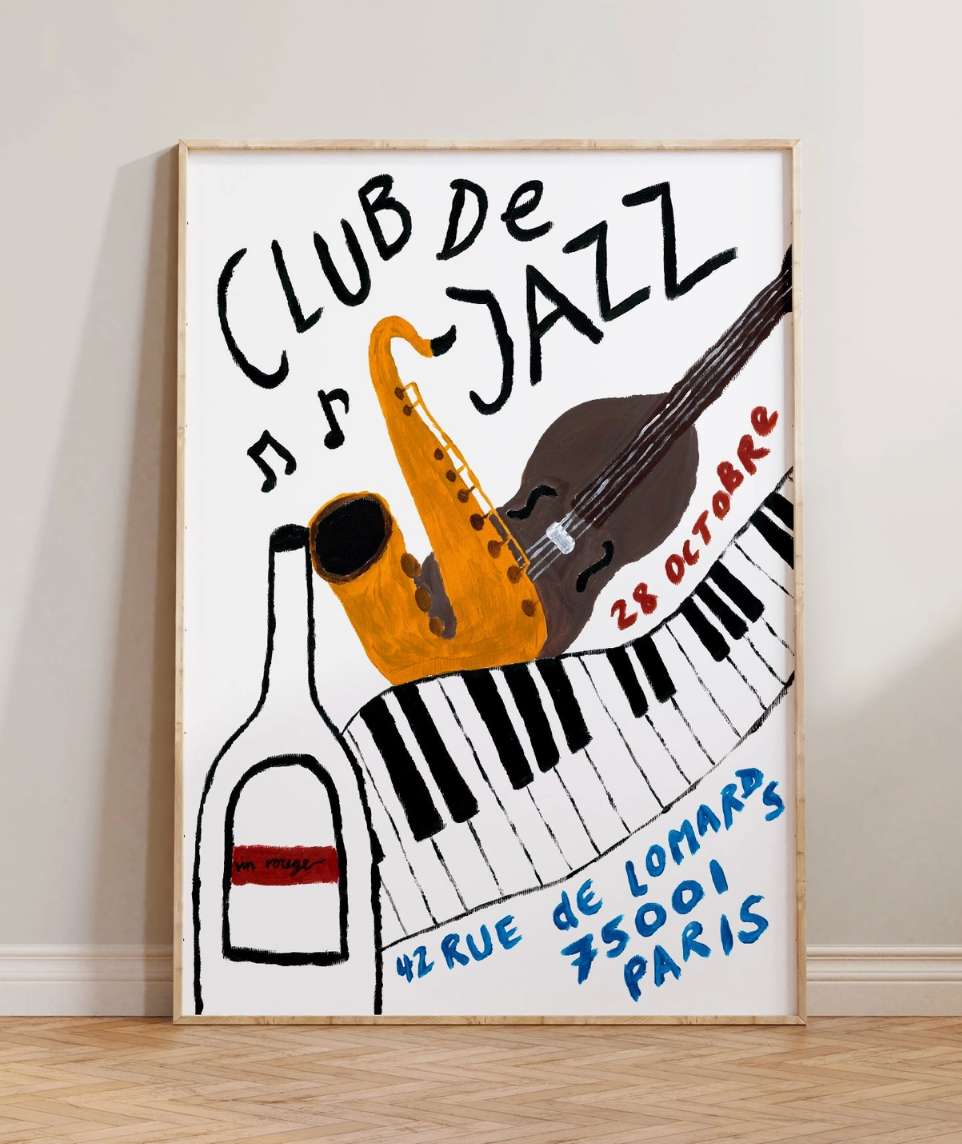 Club De Jazz A3 Print