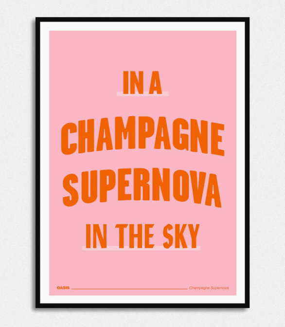 Champagne Supernova A4 Print