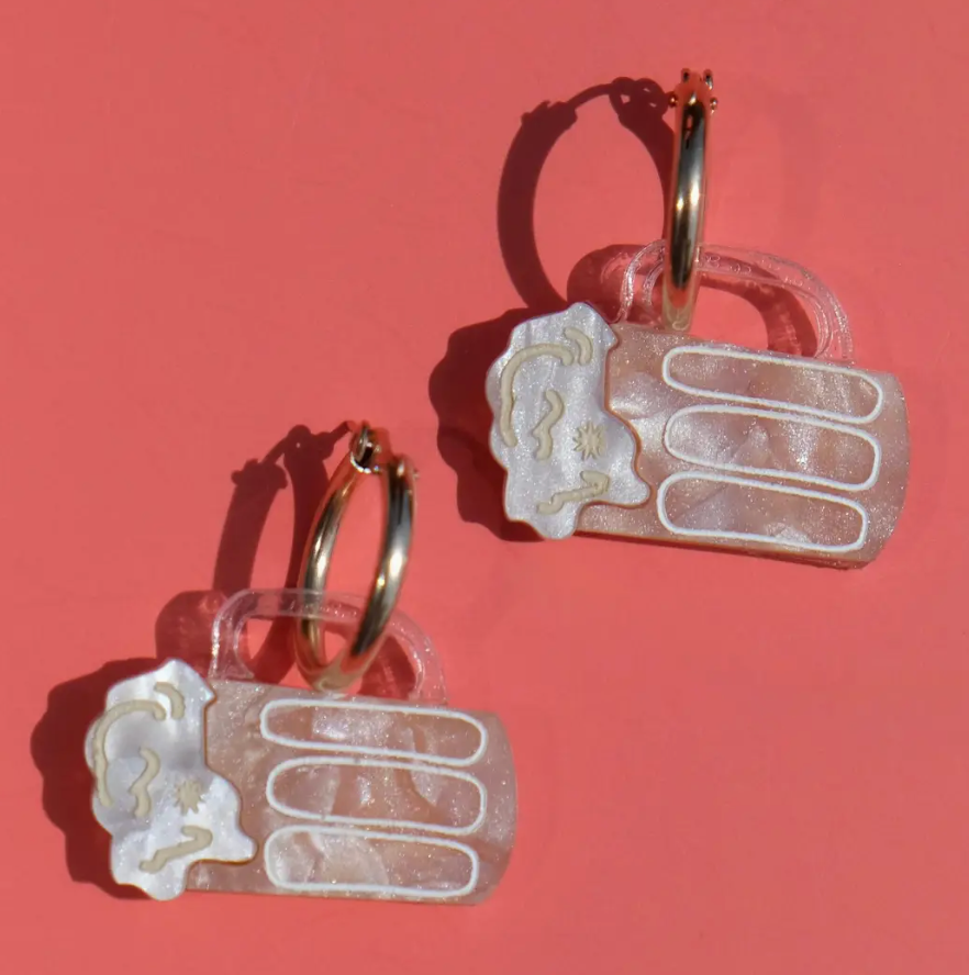 Pint of Beer Earrings