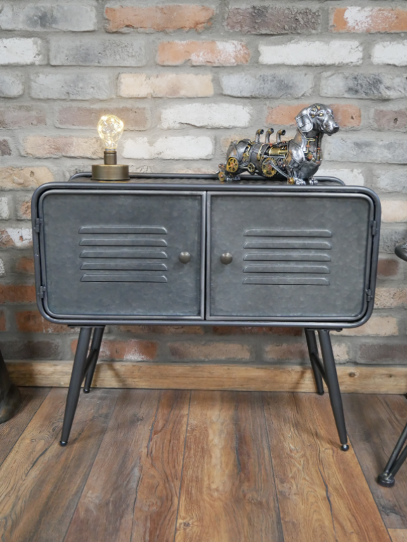 Silver Metal Industrial Cabinet