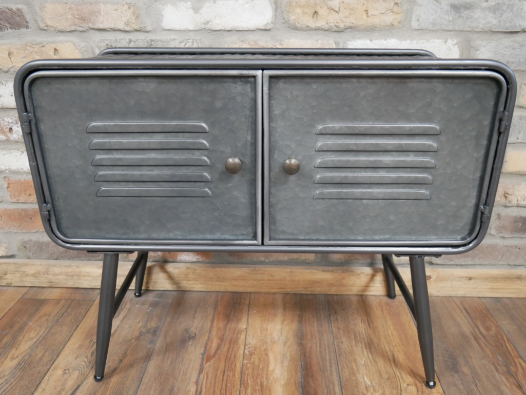 Silver Metal Industrial Cabinet