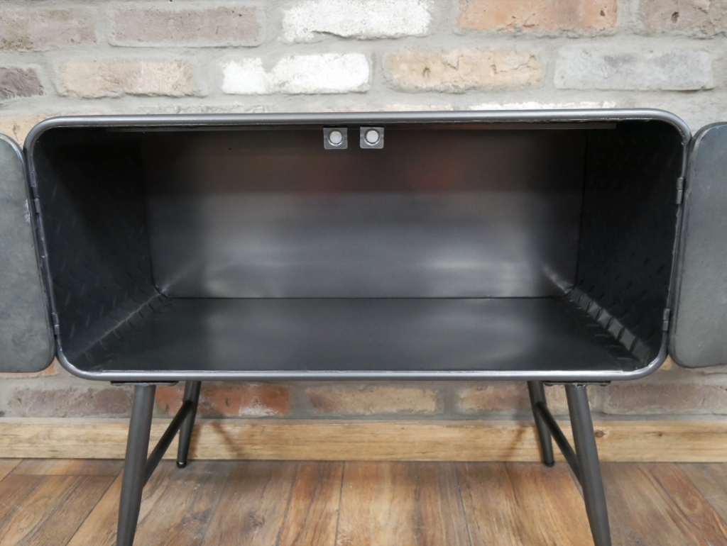 Silver Metal Industrial Cabinet