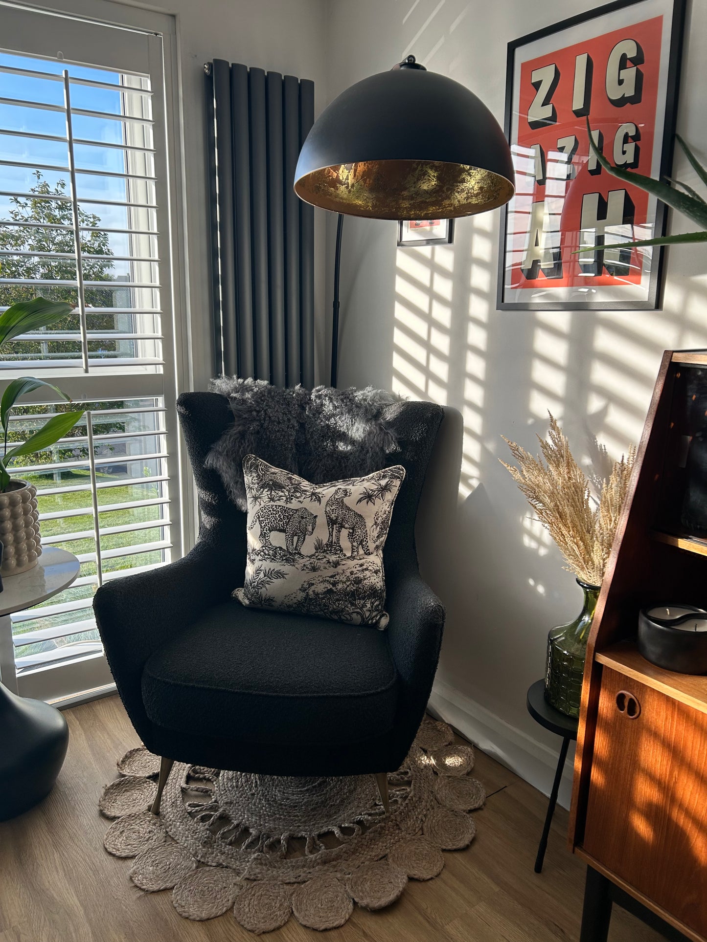 Black and White Animal Cushion