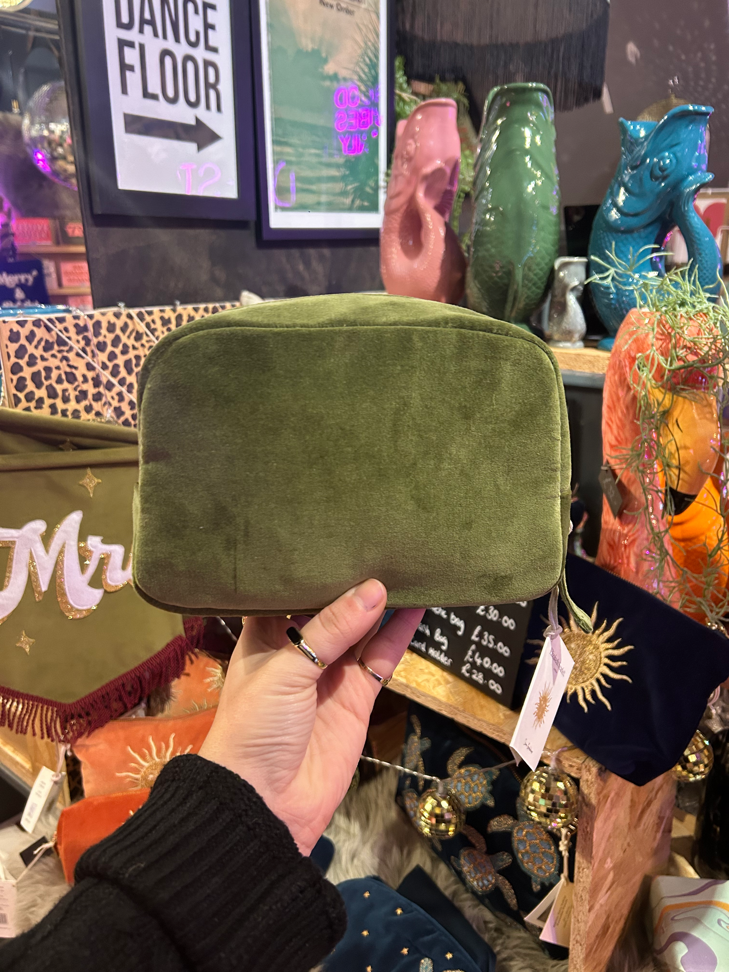 Elizabeth Scarlett Sun Goddess Fern Makeup Bag