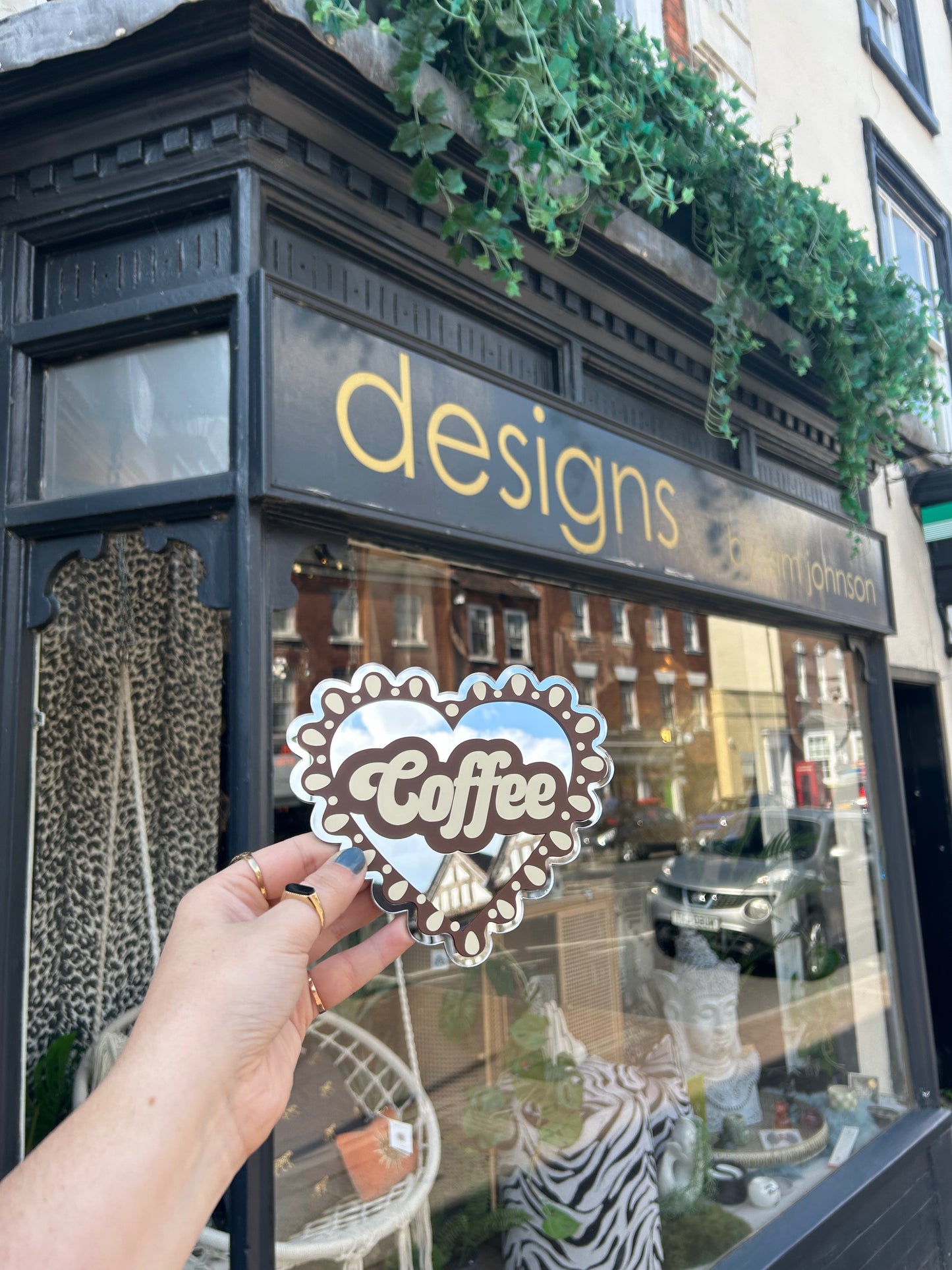 Coffee Heart Mirror