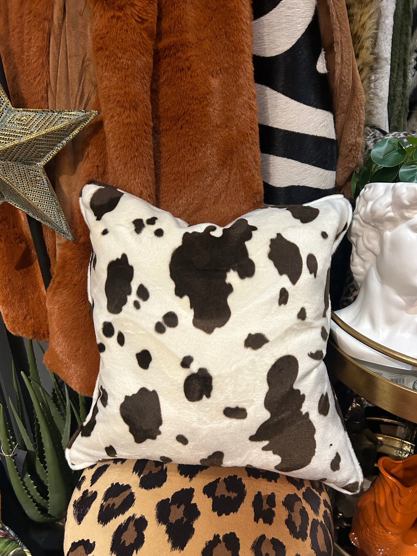Cow Print Cushion