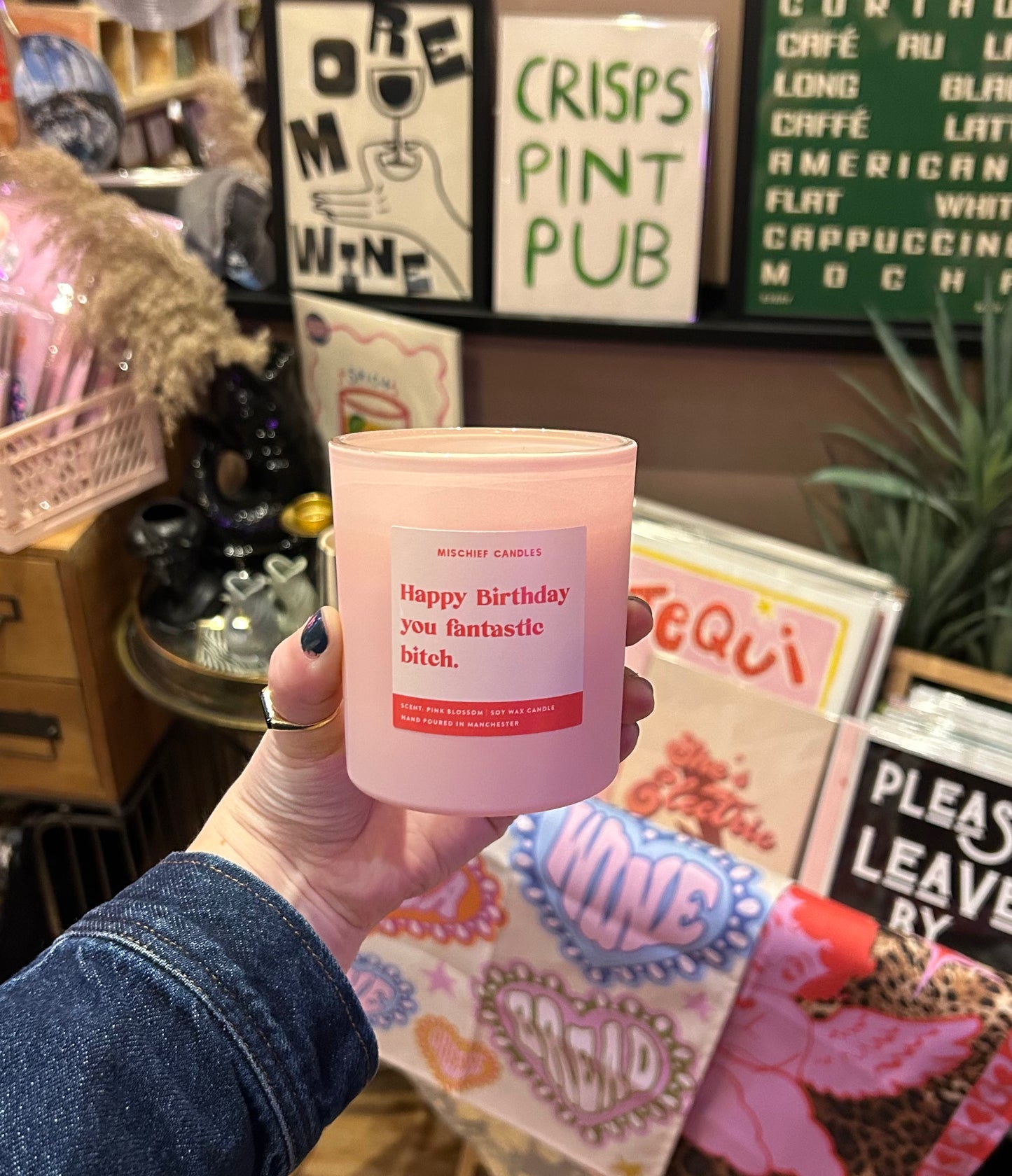 'Happy Birthday You Fantastic Bitch' Candle