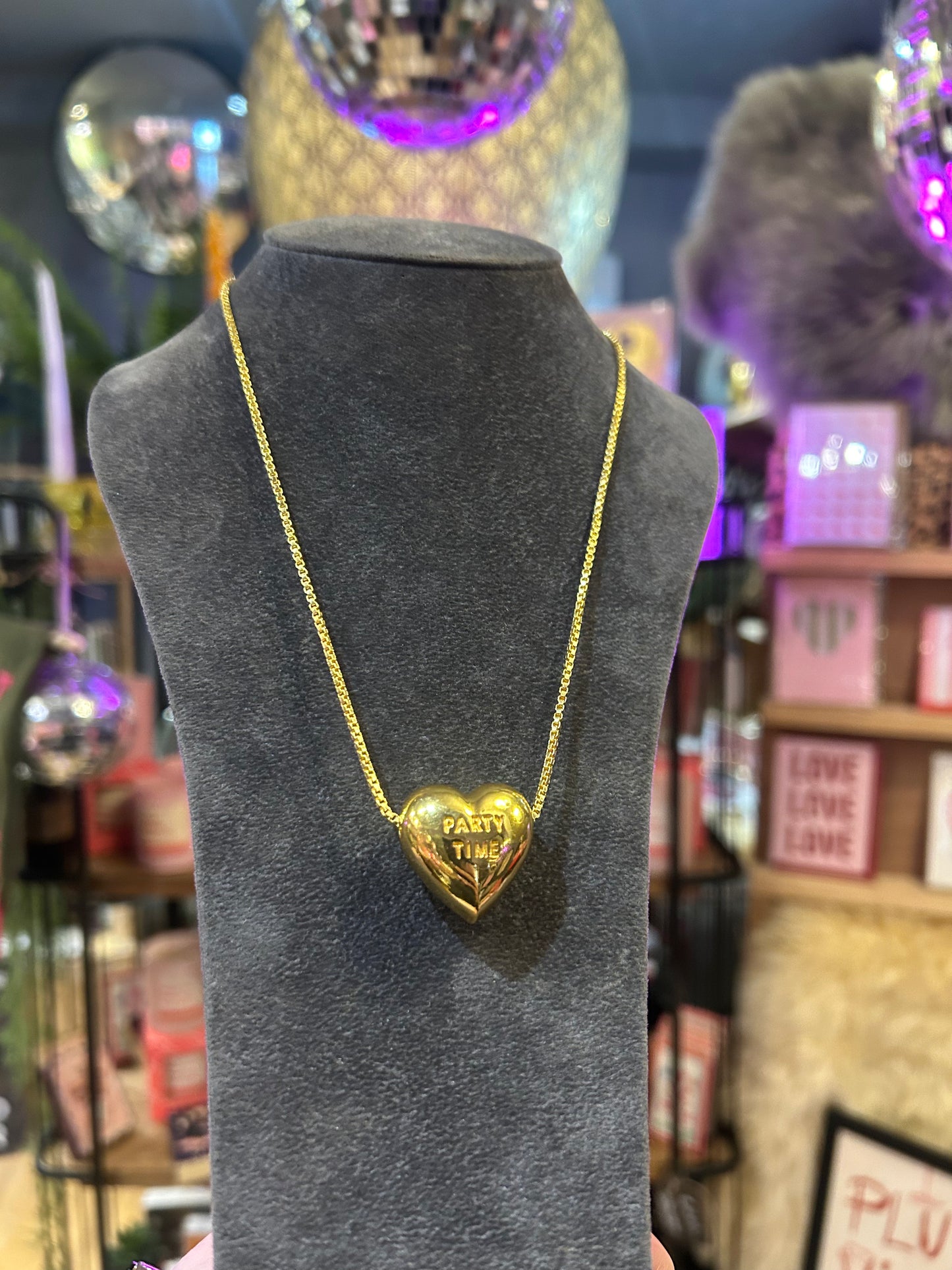 Party Time Heart Necklace