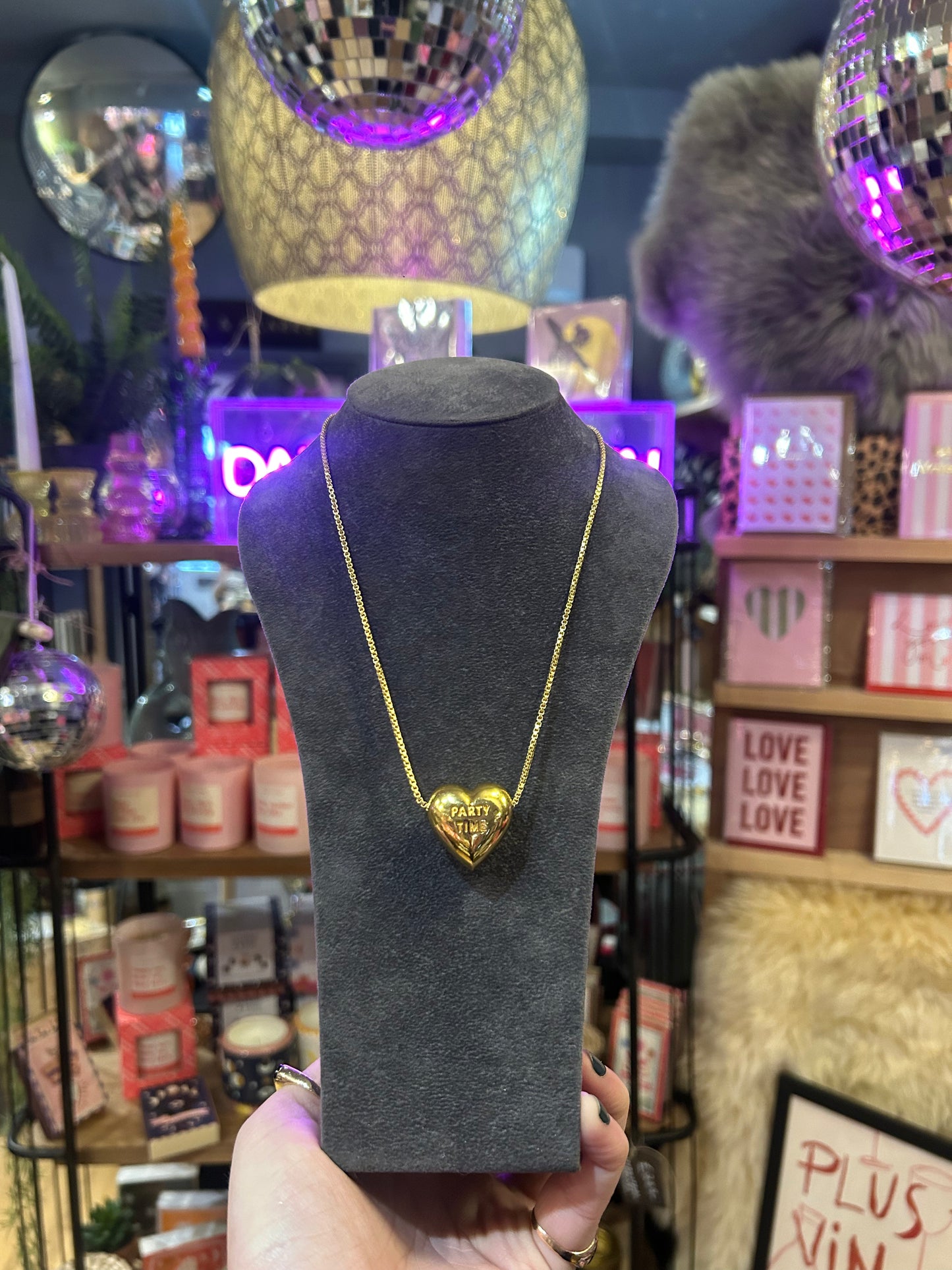 Party Time Heart Necklace