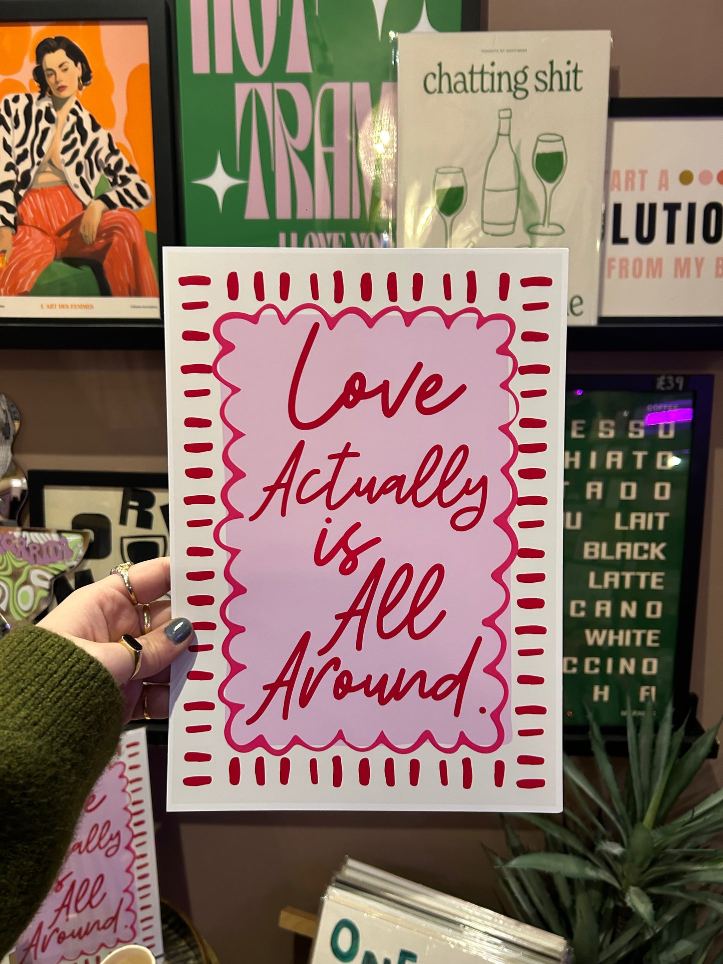 Love Actually Is All Around A4 Print