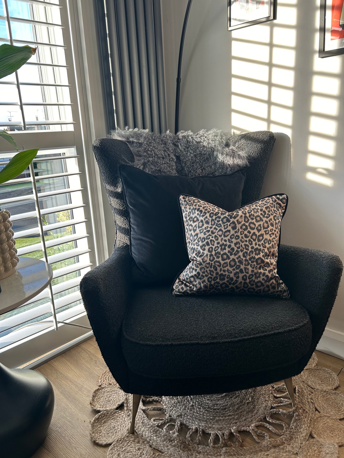 Golden Leopard Cushion