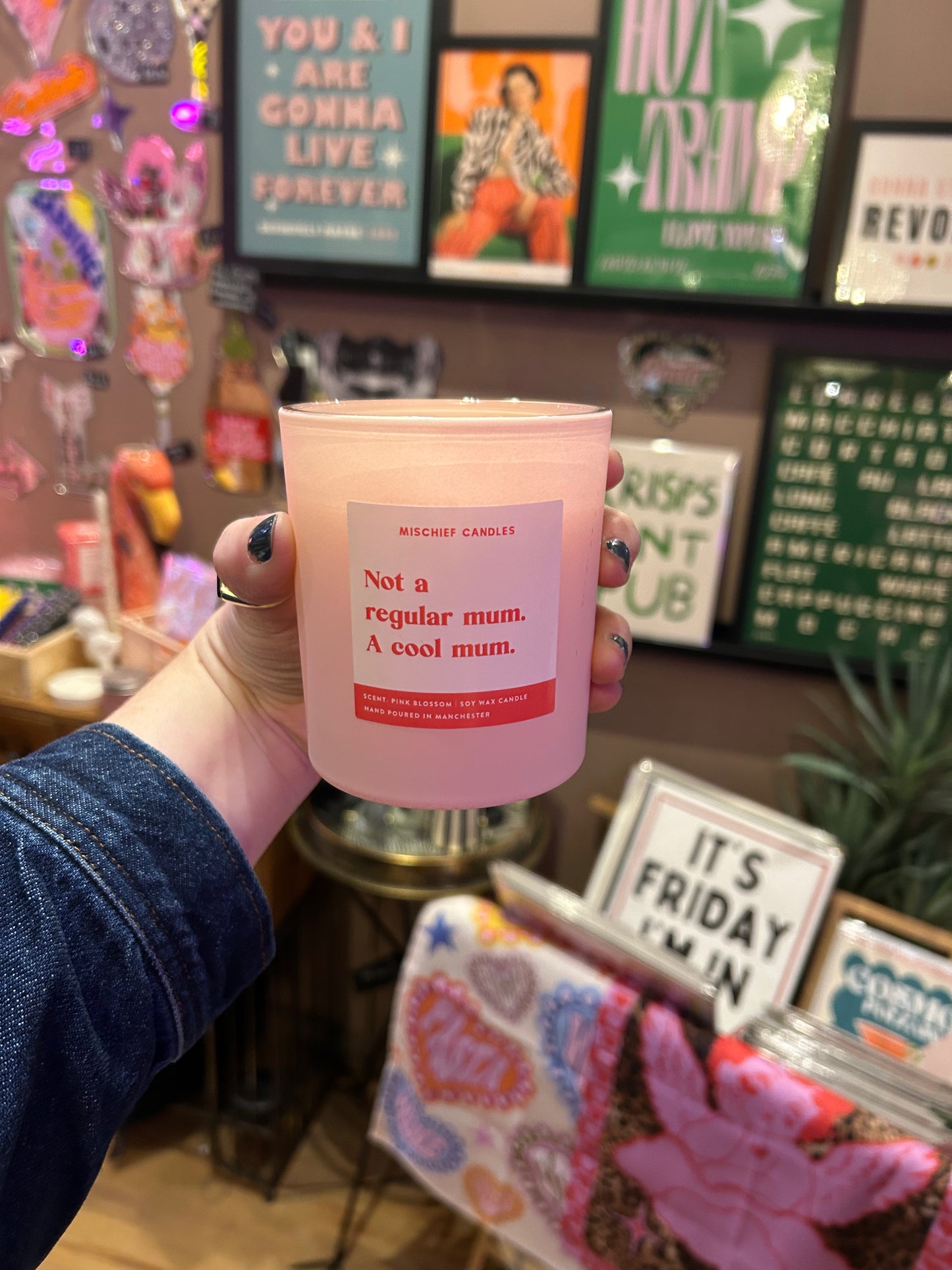 'Not A Regular Mom A Cool Mom' Candle