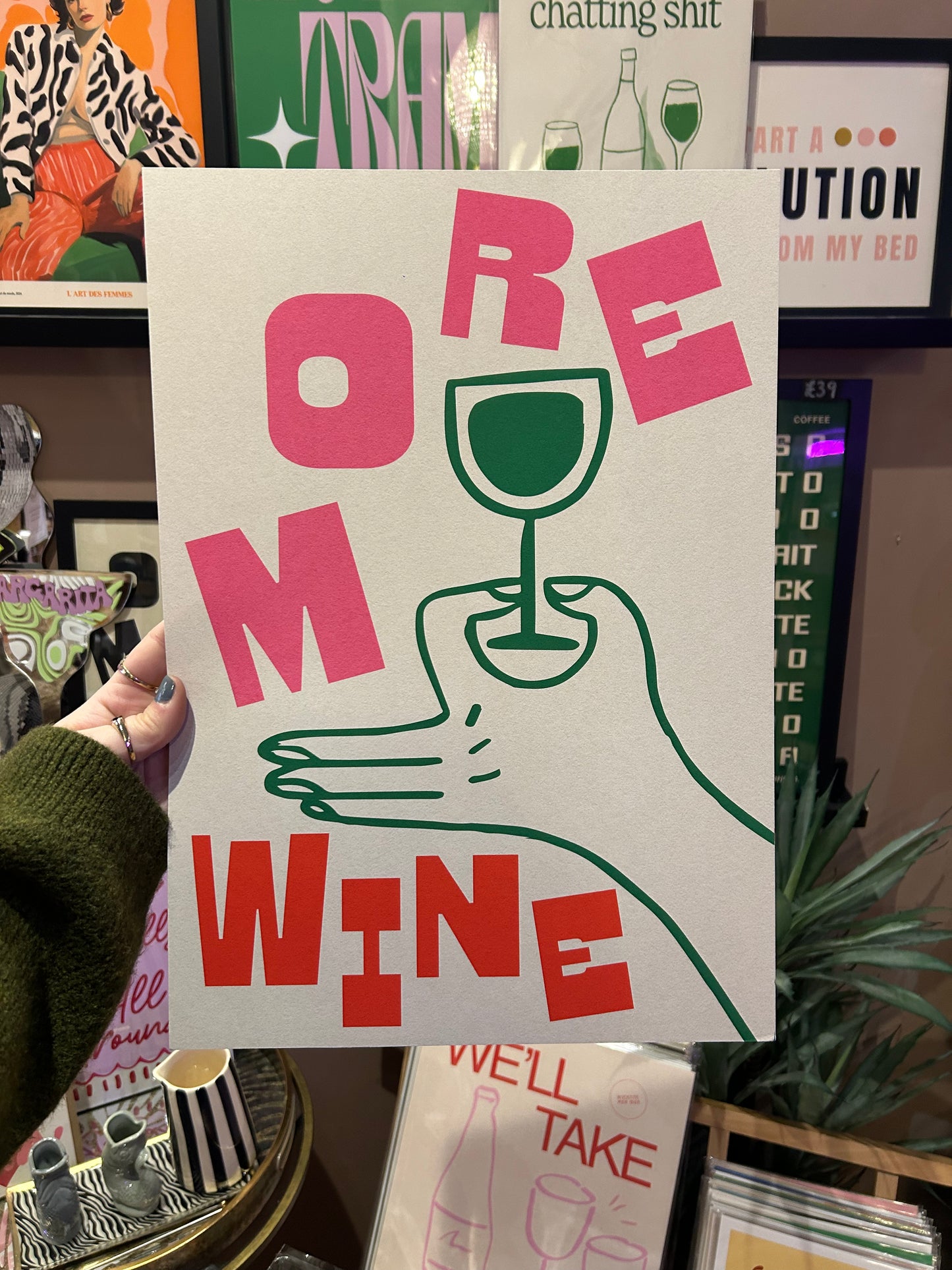 More Wine A3 Print