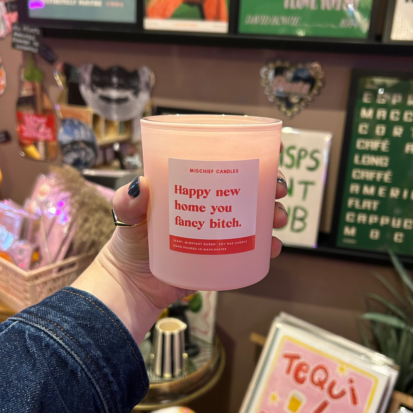 'Happy New Home You Fancy Bitch' Candle
