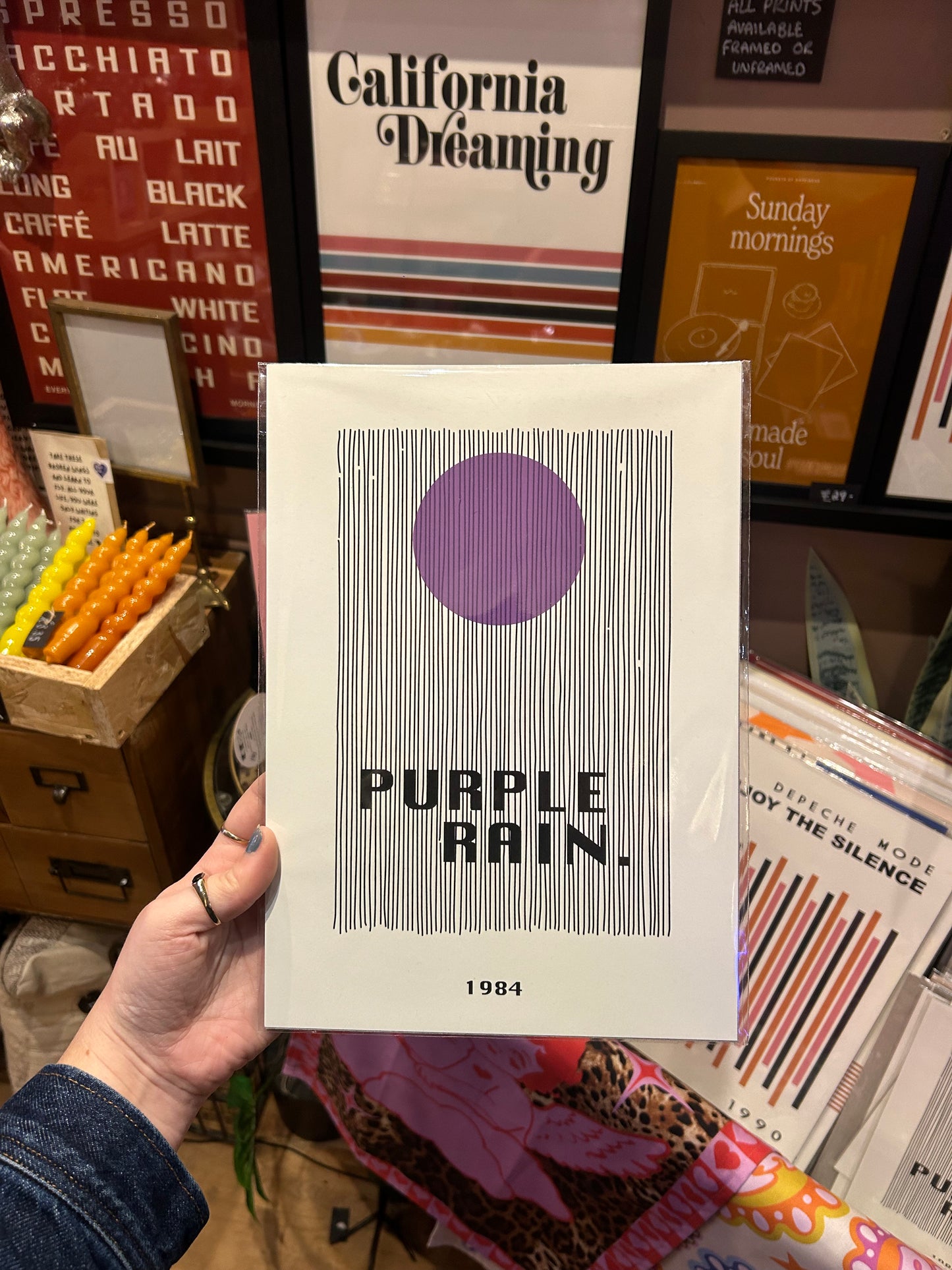 Purple Rain A4 Print