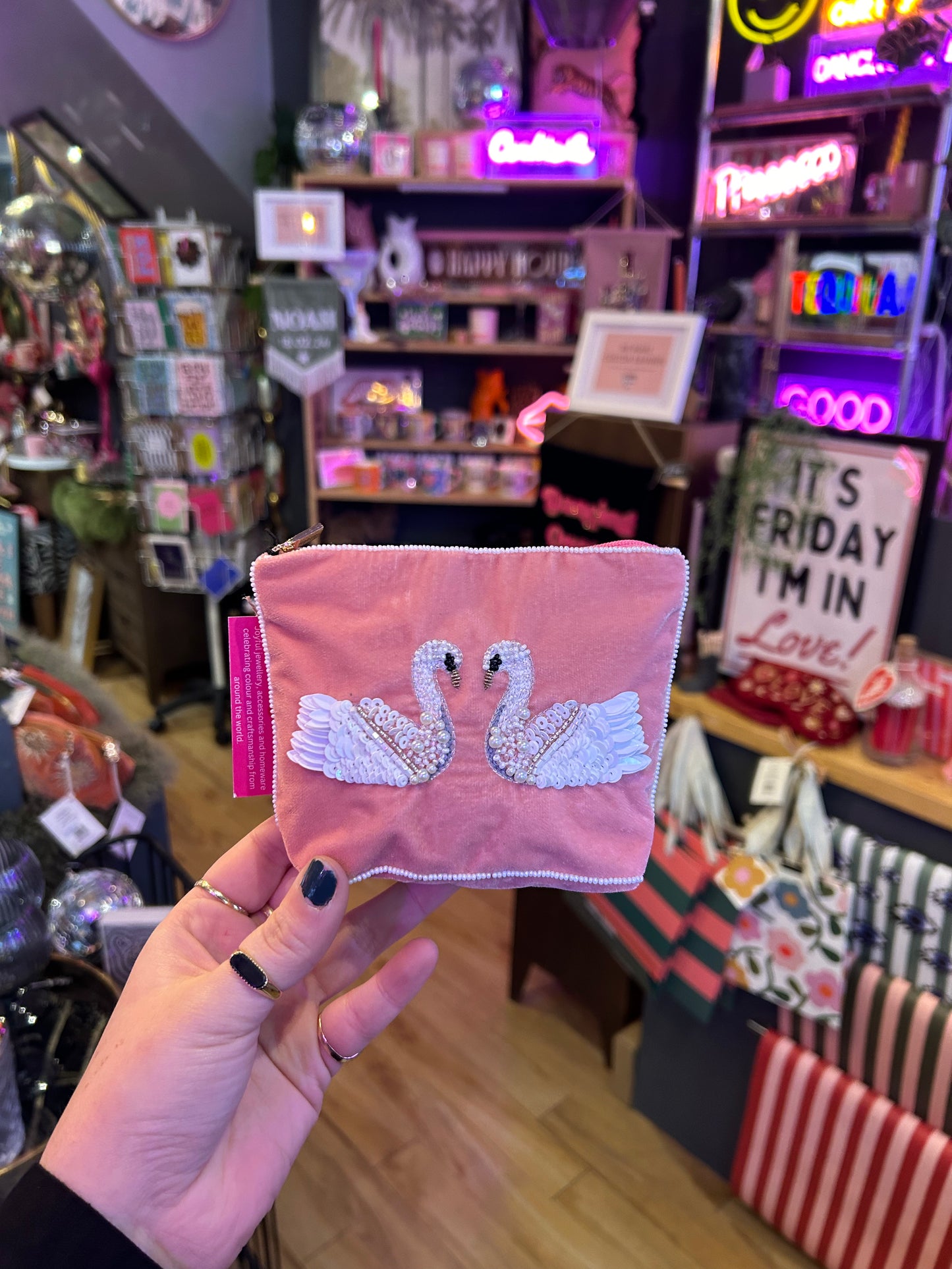 Swan Make Up Bag