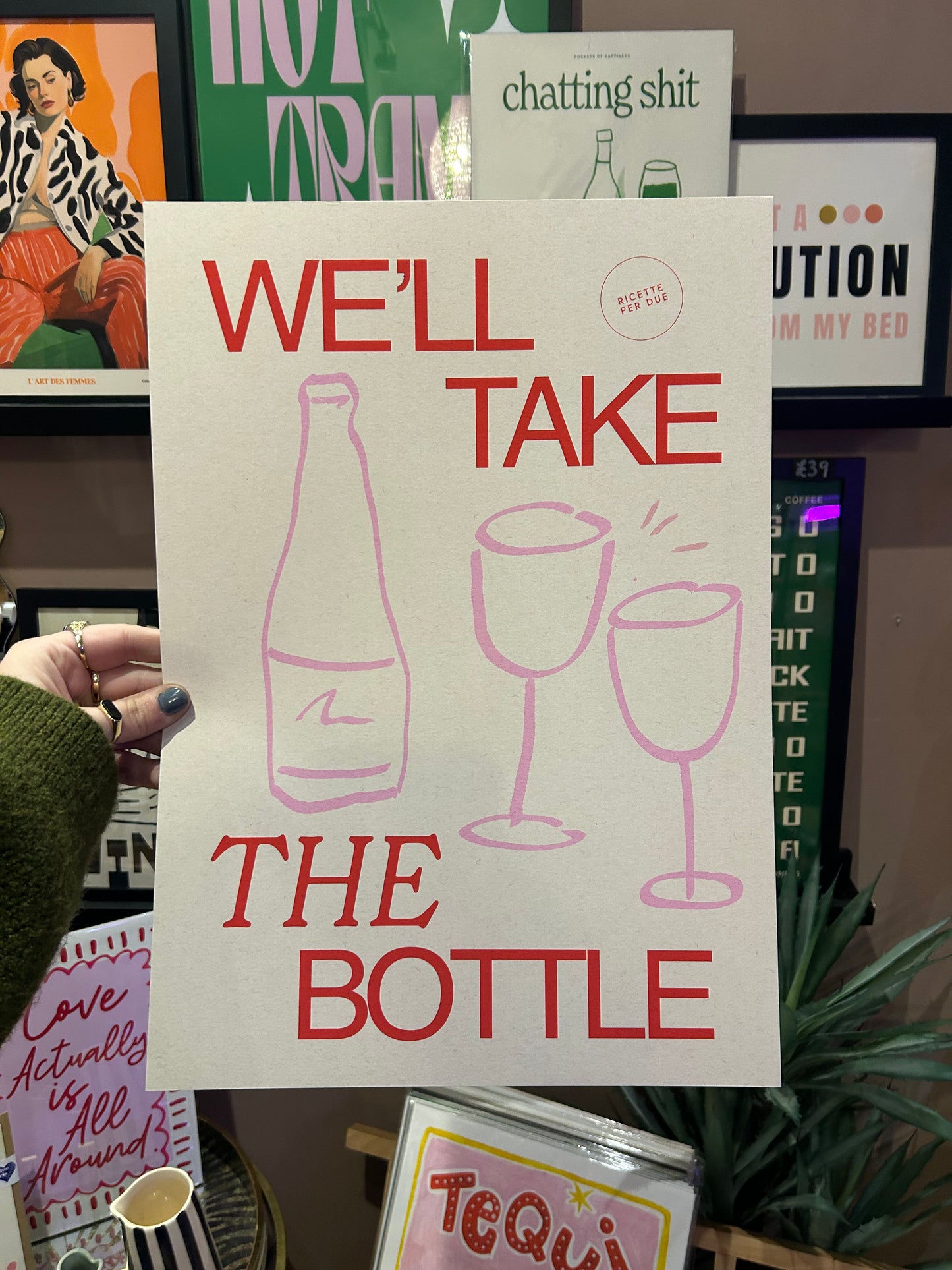 We'll Take The Bottle A3 Print