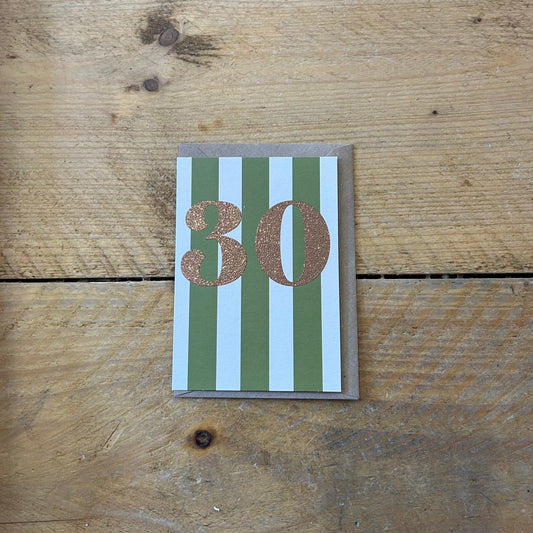 30th Birthday Card