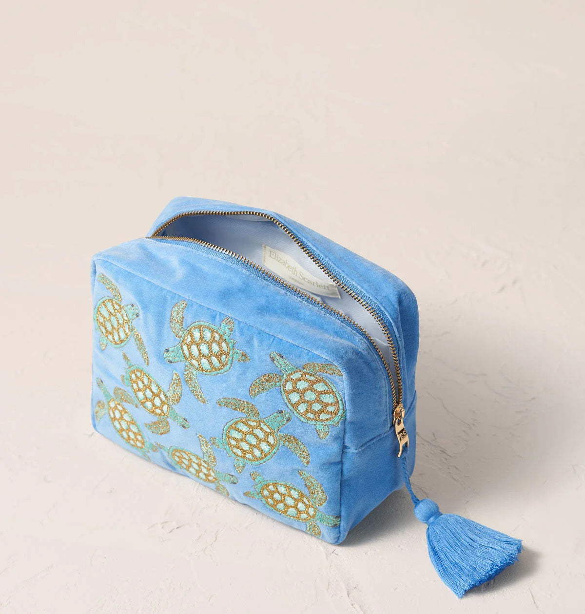 Turtle conservation Elizabeth Scarlett wash bag