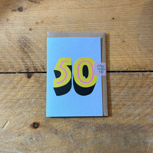 50th Birthday Card