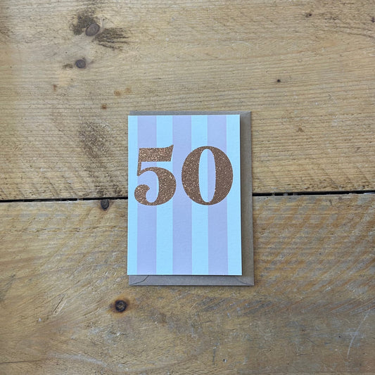 50th Birthday Card