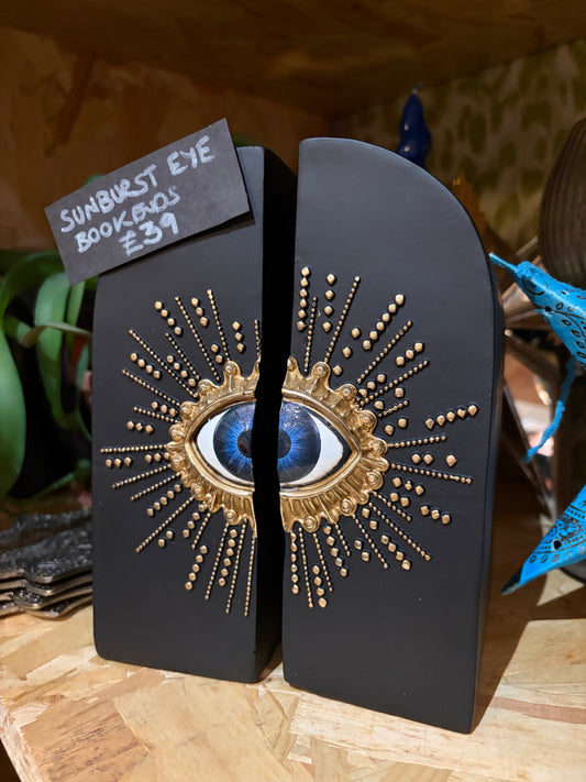 Sunburst Eye Bookends