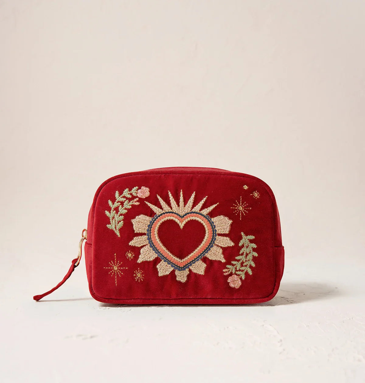 Elizabeth Scarlett Sacred Heart makeup bag