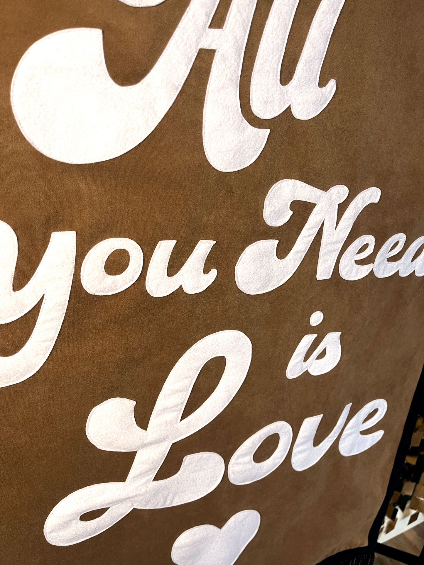 All You Need Is Love Large Velvet Banner