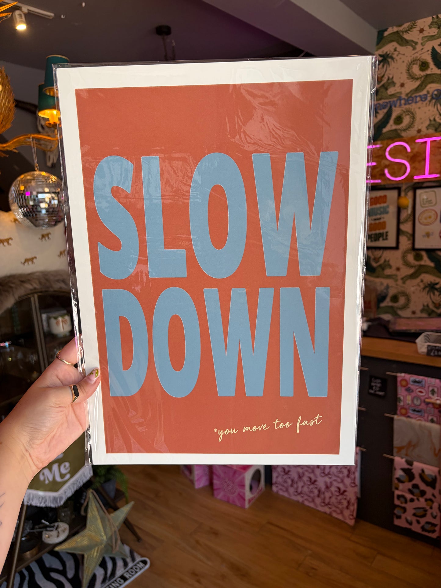 Slow Down A3 Print