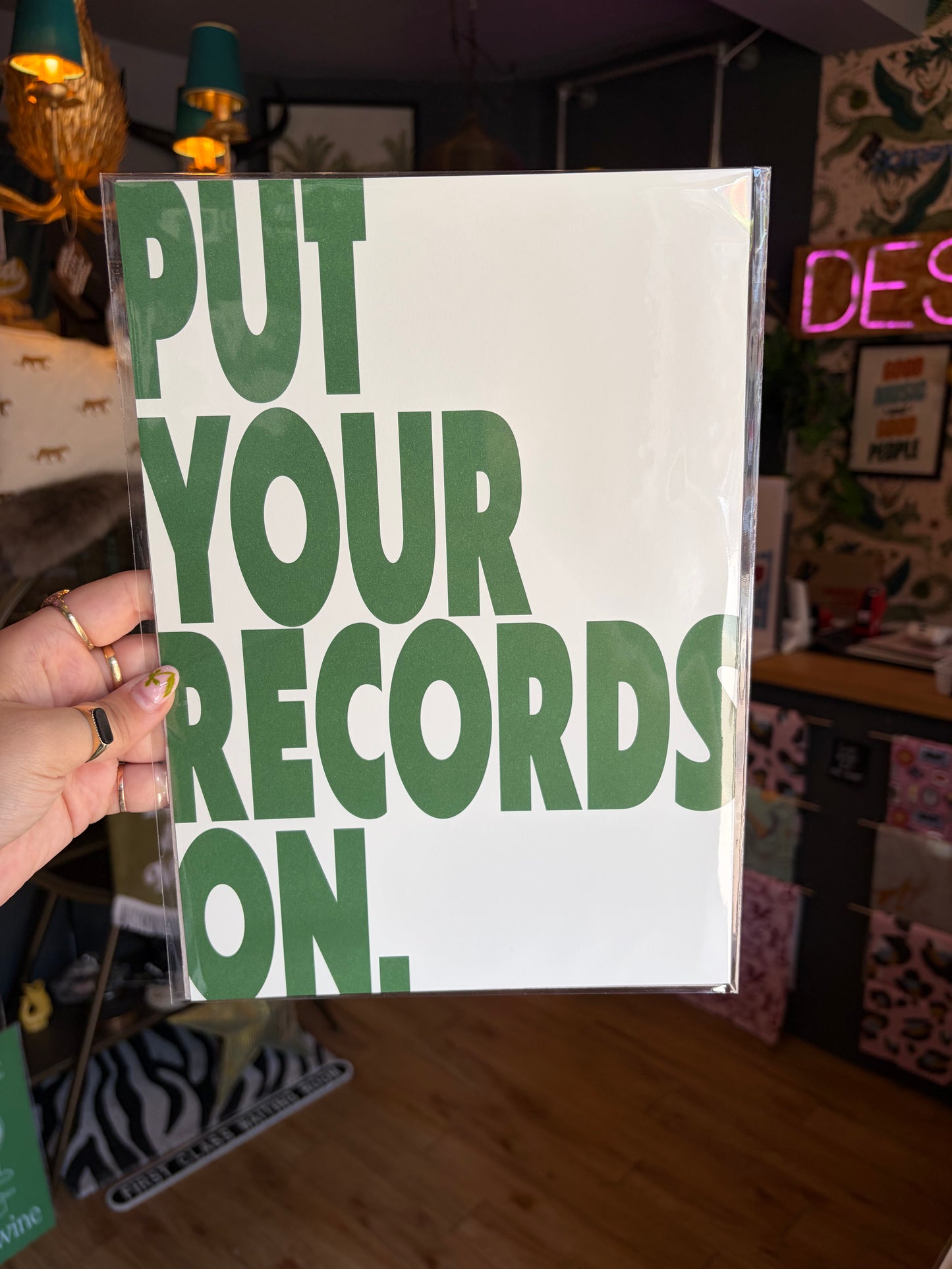 Put Your Records On A4 Print