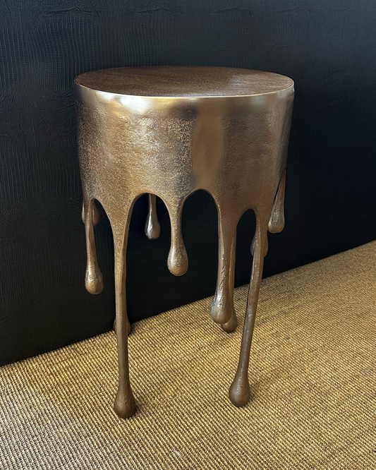 Gold Drip Round Table