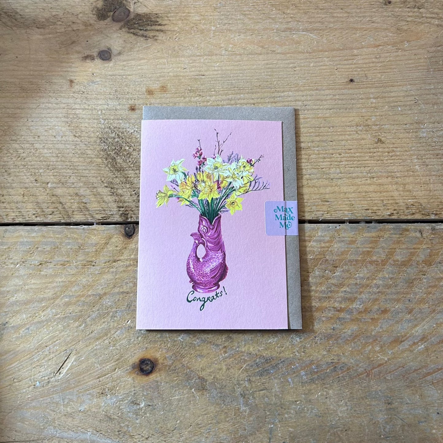 'Congrats' Gluggle Jug card