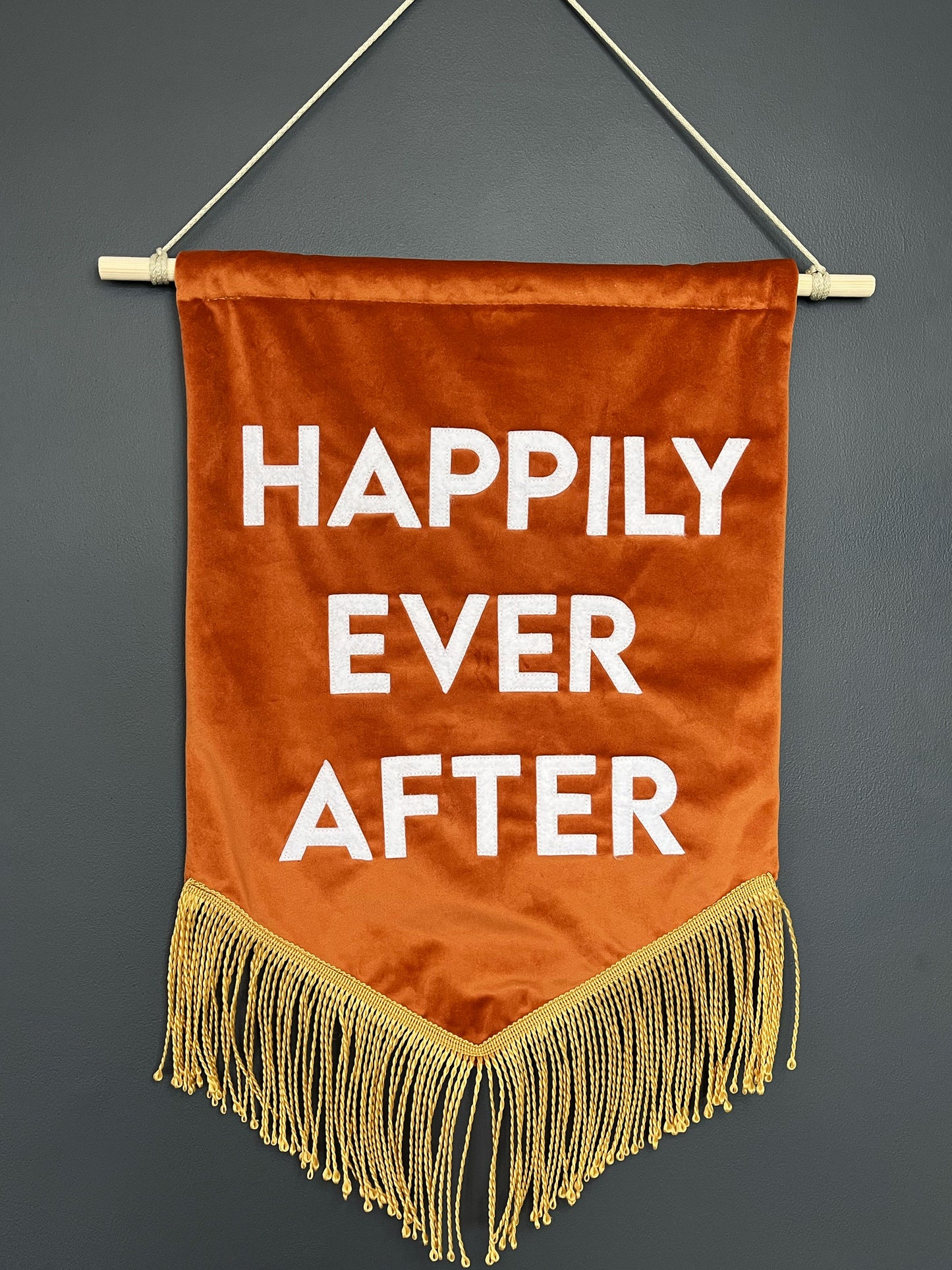 Happily Ever After Velvet Banner